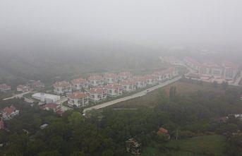 Sisle kaplanan Mudurnu havadan görüntülendi