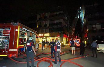 Yangında mahsur kalan hasta itfaiye ekiplerince kurtarıldı