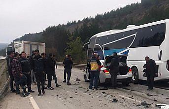 Karabük'te trafik kazalarında 2 kişi yaralandı