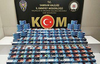 Samsun’da 100 bin filtreli sigara kağıdı yakalandı