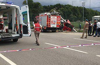 Samsun'da 3 aracın karıştığı kazada 1 kişi yaralandı