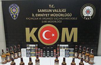 Samsun'da sahte içki operasyonunda bir şüpheli yakalandı