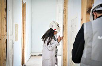 Atatürk Köşkü'nde restorasyon çalışmaları devam ediyor