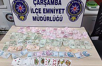Çarşamba'da kumar operasyonunda 5 kişi hakkında işlem yapıldı