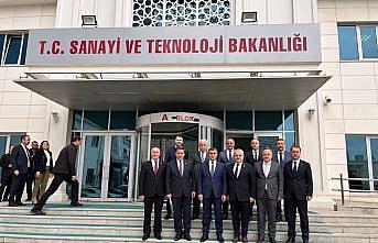 Karabük heyetinden Sanayi ve Teknoloji Bakanı Mustafa Varank'a ziyaret