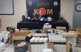 Kastamonu'da kaçak tütün operasyonunda 16 şüpheli yakalandı