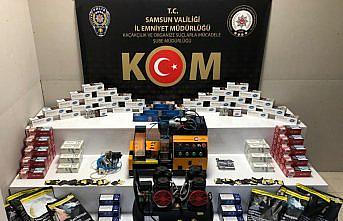 Samsun'da 21 bin 860 filtreli sigara kağıdı ele geçirildi