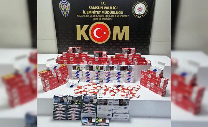 Samsun’da 21 bin filtreli sigara kağıdı ele geçirildi