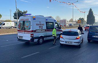 Samsun'da otomobilin çarptığı yaya yaralandı