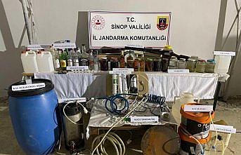 Sinop'ta sahte içki operasyonunda 2 zanlı yakalandı
