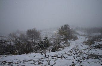 Tokat'ın yüksek kesimlerinde kar yağışı etkili oluyor