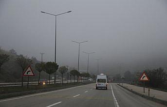 Tokat'ta sis ulaşımı olumsuz etkiliyor