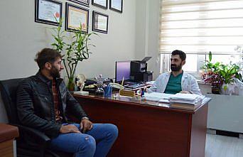 Trabzon'da dizindeki bağlar kopan hasta ameliyatla yeniden yürümeye başladı