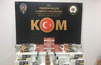 Trabzon'da kaçak içki, sigara ve elektronik sigara ele geçirildi