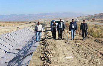 Uğurludağ Kaymakamı Şahin'den sulama projesi inşaatında inceleme
