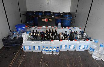 Amasya'da sahte içki operasyonunda 4 şüpheli tutuklandı