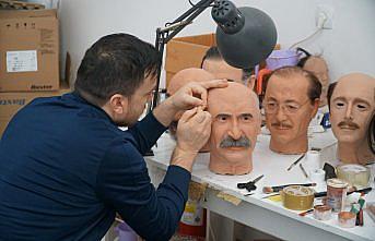 Çorum'da balmumu heykeller yapan sanatkarın eserleri yurt içi ve dışındaki müzelerde sergileniyor