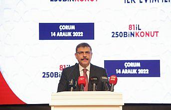 Çorum'da “İlk Evim, İlk İş Yerim“ projesi konutları için kura çekimi