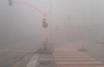 Çorum'da sis etkili oluyor