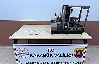 Karabük'te 120 makaron ele geçirildi