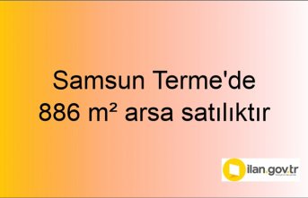 Samsun Terme'de 886 m² arsa mahkemeden satılıktır
