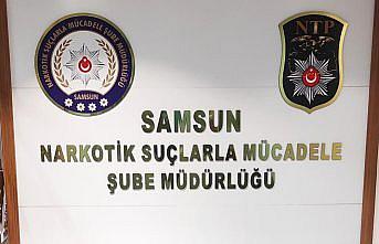 Samsun'da 5 bin 666 sentetik ecza hapı ele geçirildi