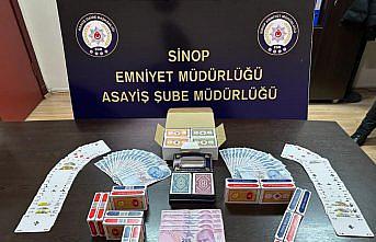 Sinop'ta kumar oynayan 6 kişiye toplam 24 bin 330 lira para cezası verildi