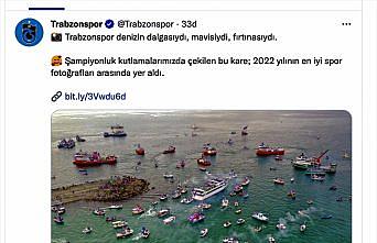 Trabzonspor, AA'nın “Yılın Fotoğrafları“ oylamasındaki şampiyonluk kutlaması fotoğrafını paylaştı