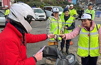 Zonguldak'ta engelli bireyler trafik denetimi yaptı