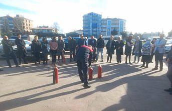 19 Mayıs ilçesinde yangın eğitimi ve tatbikatı yapıldı