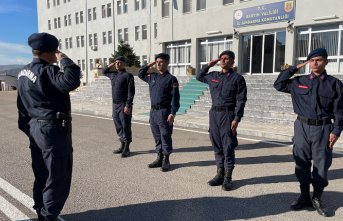 Bartın Jandarma Komutanlığında 2 ikiz askerlik yapıyor