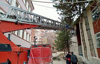 İskilip'te itfaiyenin kurtardığı baykuş ve güvercin doğaya salındı