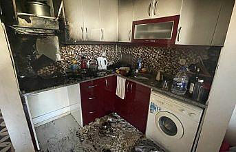 Karabük'te çıkan yangında evde hasar oluştu