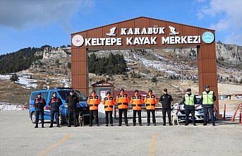 Keltepe Kayak Merkezi'nde arama kurtarma tatbikatı