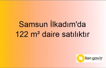 Samsun İlkadım'da 122 m² daire mahkemeden satılıktır