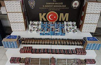 Samsun'da 110 bin makaron ele geçirildi