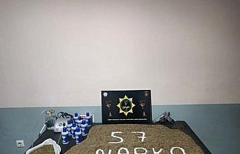 Sinop'ta 2 kilogram uyuşturucu ele geçirildi, 5 zanlı yakalandı