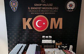 Sinop'ta gümrük kaçağı elektronik malzemeler ele geçirildi