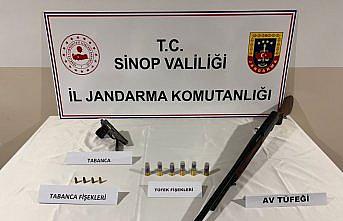 Sinop'ta ruhsatsız tabanca ve tüfek ele geçirildi