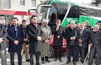 Tokat'tan 35 kişilik umre kafilesi kutsal topraklara uğurlandı