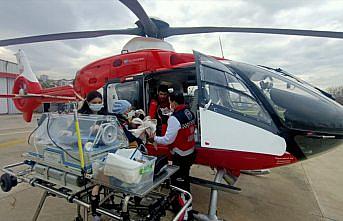 Trabzon'da geçen yıl ambulans helikopterle 298 hasta nakledildi