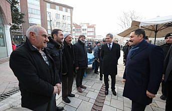 Vali Masatlı, Merzifon'da ziyaretlerde bulundu