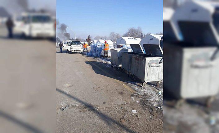 19 Mayıs Belediyesi, deprem bölgesi Elbistan'a yardımlarını sürdürüyor