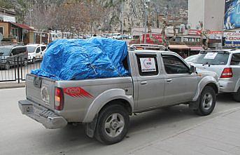 Amasya'da Off-Road Kulübü üyeleri 7 araçla deprem bölgesine hareket etti