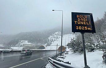 Bolu Dağı'nda yoğun kar yağışı