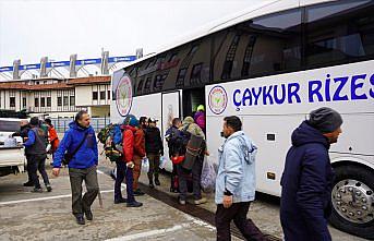 Çaykur Rizespor Kulübü, depremzedeler için malzeme yardımında bulundu