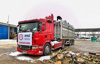 Deprem bölgesine Ladik'ten yardımlar sürüyor