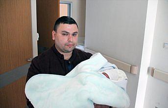 Depremden kurtulan Kahramanmaraşlı ailenin bebeği Zonguldak'ta dünyaya geldi