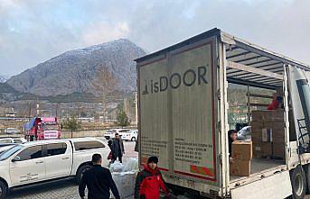 Depremin ardından Kargı'dan gönderilen yardımlar, Gaziantep'e ulaştı