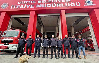 Düzce'den deprem bölgesinde giden itfaiyeciler, kente döndü